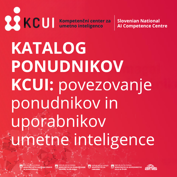 Katalog ponudnikov KCUI: povezovanje ponudnikov in uporabnikov umetne inteligence