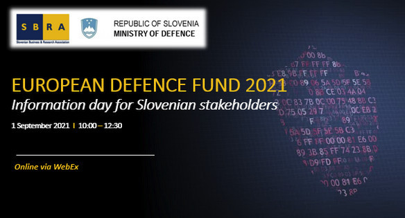 Vabilo na predstavitev razpisov Evropskega obrambnega sklada 2021