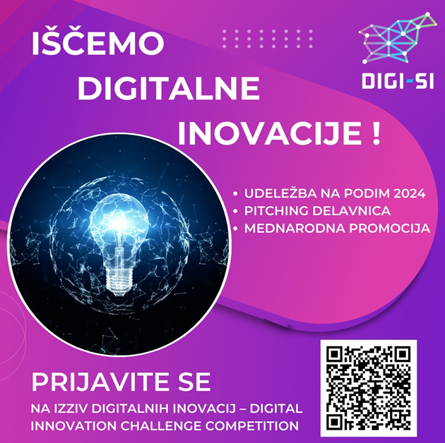 Vabilo za sodelovanje na Izzivu digitalnih inovacij DIGI-SI