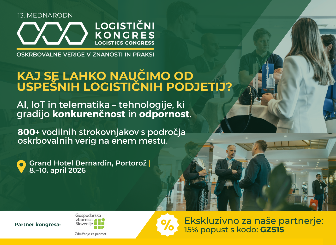 Logistični kongres 2026: odpornost, tehnološka modernizacija in povezovanje